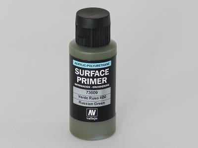 Vallejo Russian Green Primer Acrylic Polyurethane, 60ml
