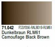 Farba Vallejo Model Air 71042 Camouflage Black Brown 17ml